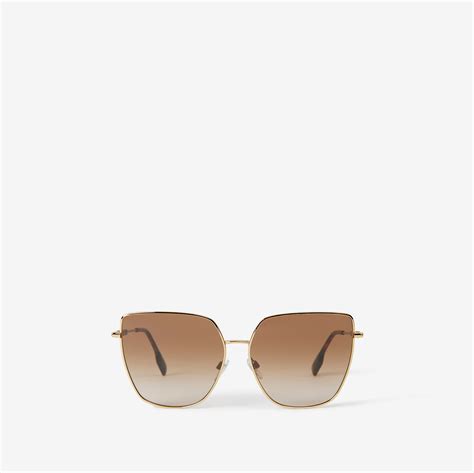 burberry oversized sunglasses brown|Burberry sunglasses oversized gold leaf.